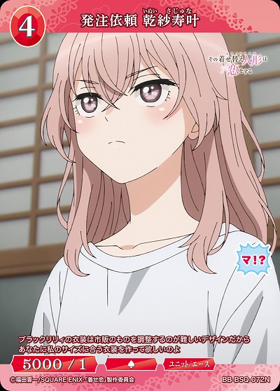 発注依頼 乾紗寿叶 【BB-BSQ-072N】